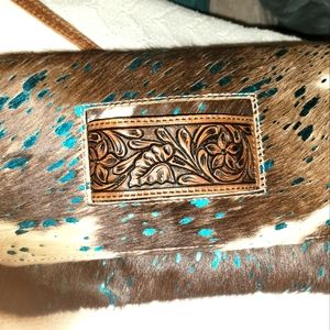 American Darling hair on hide crossbody